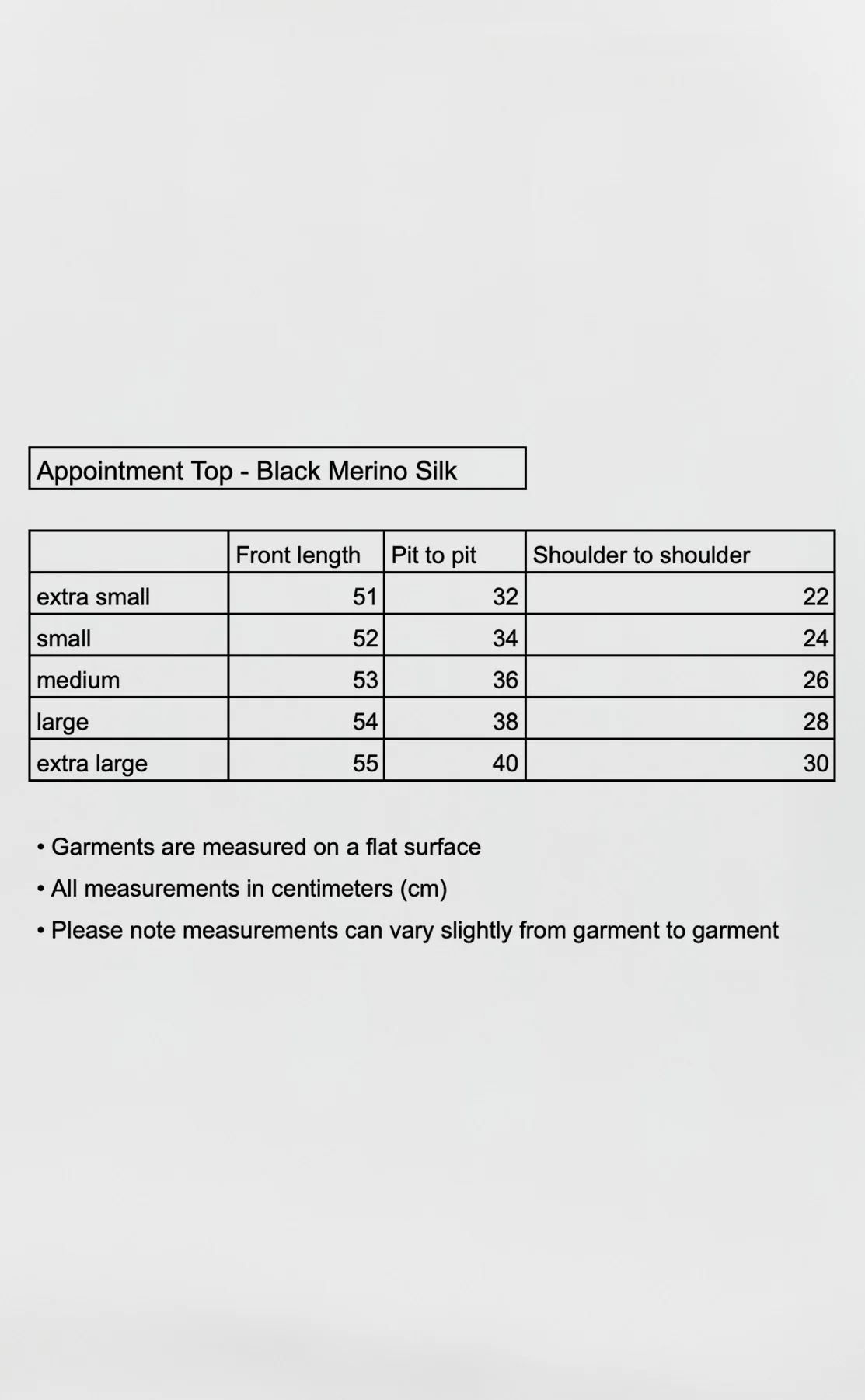 Appointment Top - Black Merino Silk - Image 6