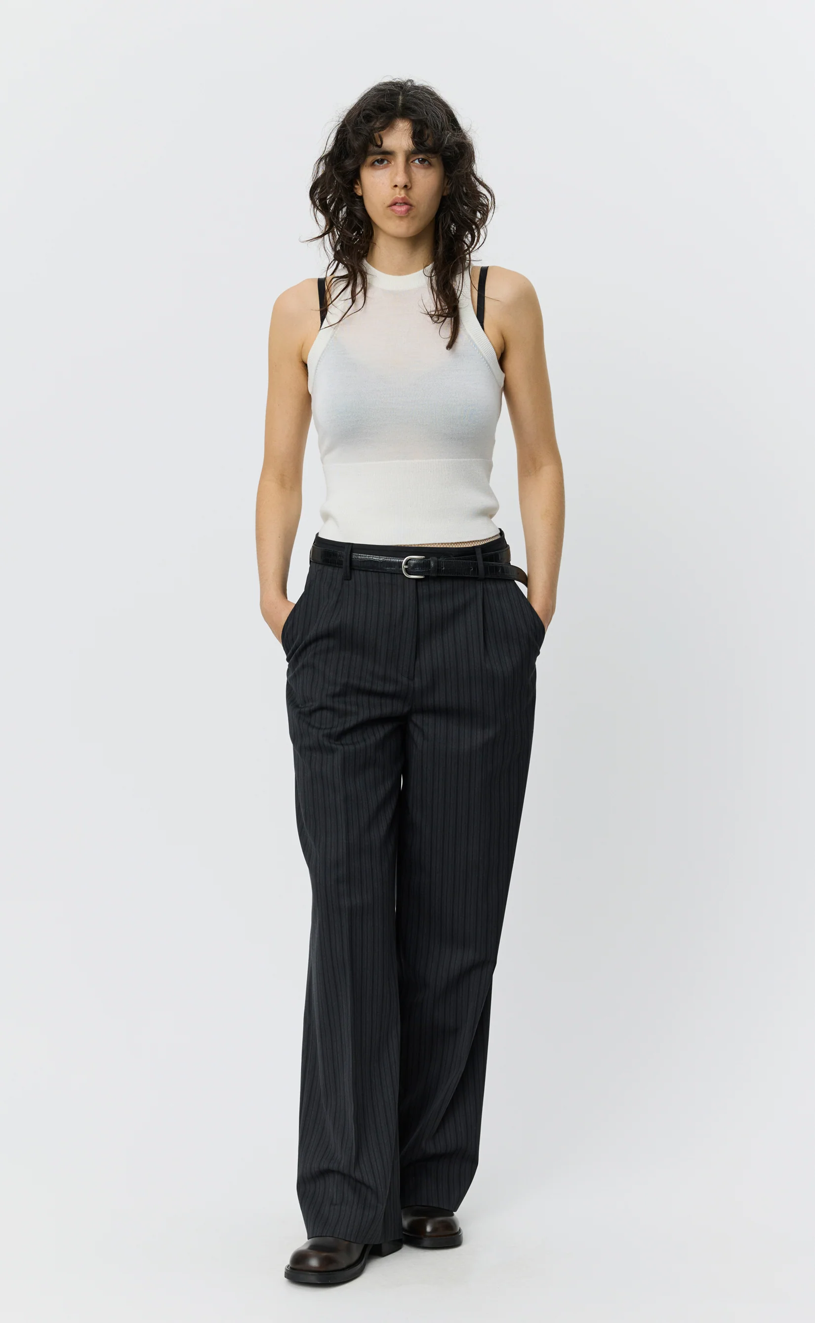 Appointment Top - Ecru Merino Silk