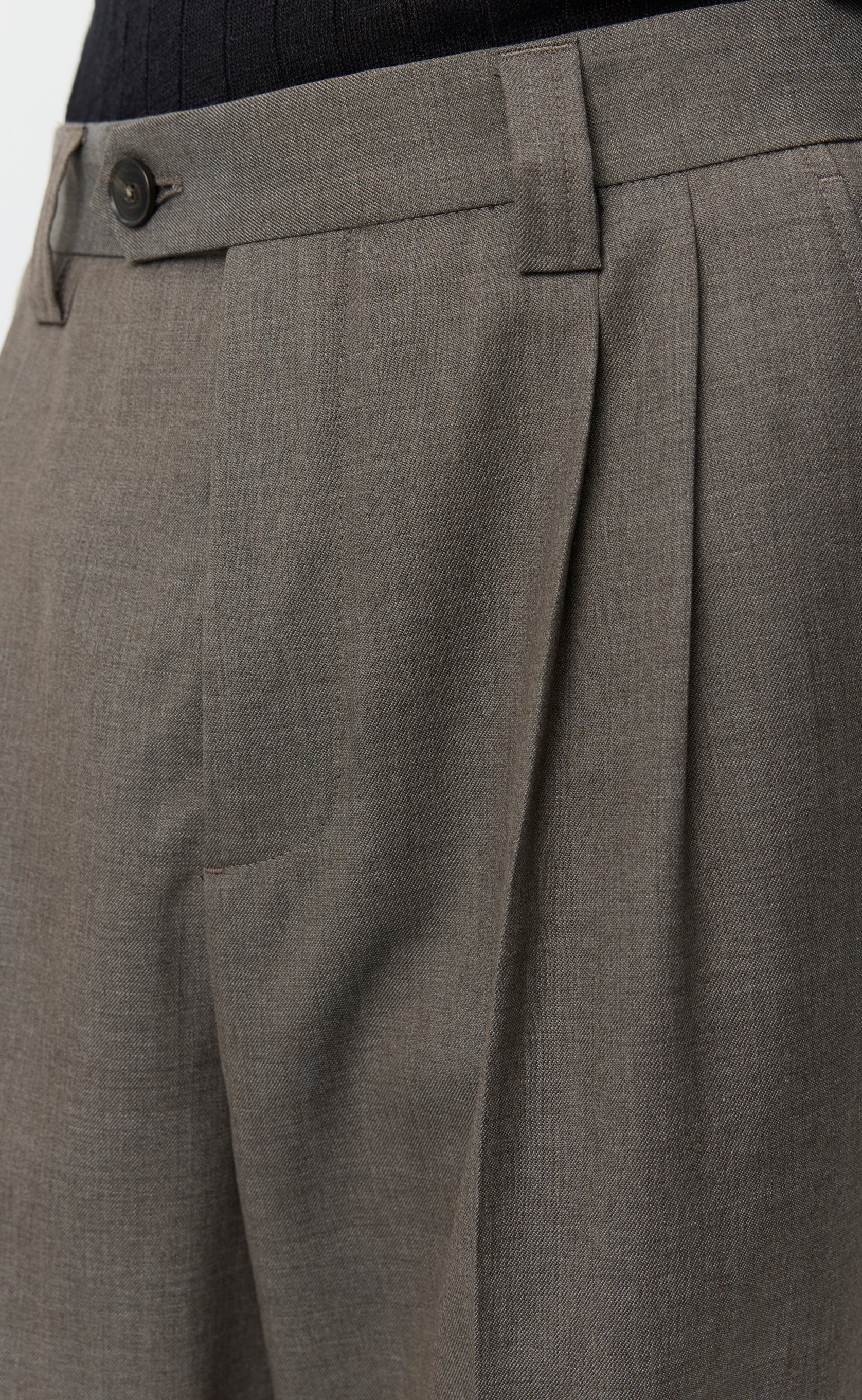 Classic Trousers - Light Taupe Wool - Image 4