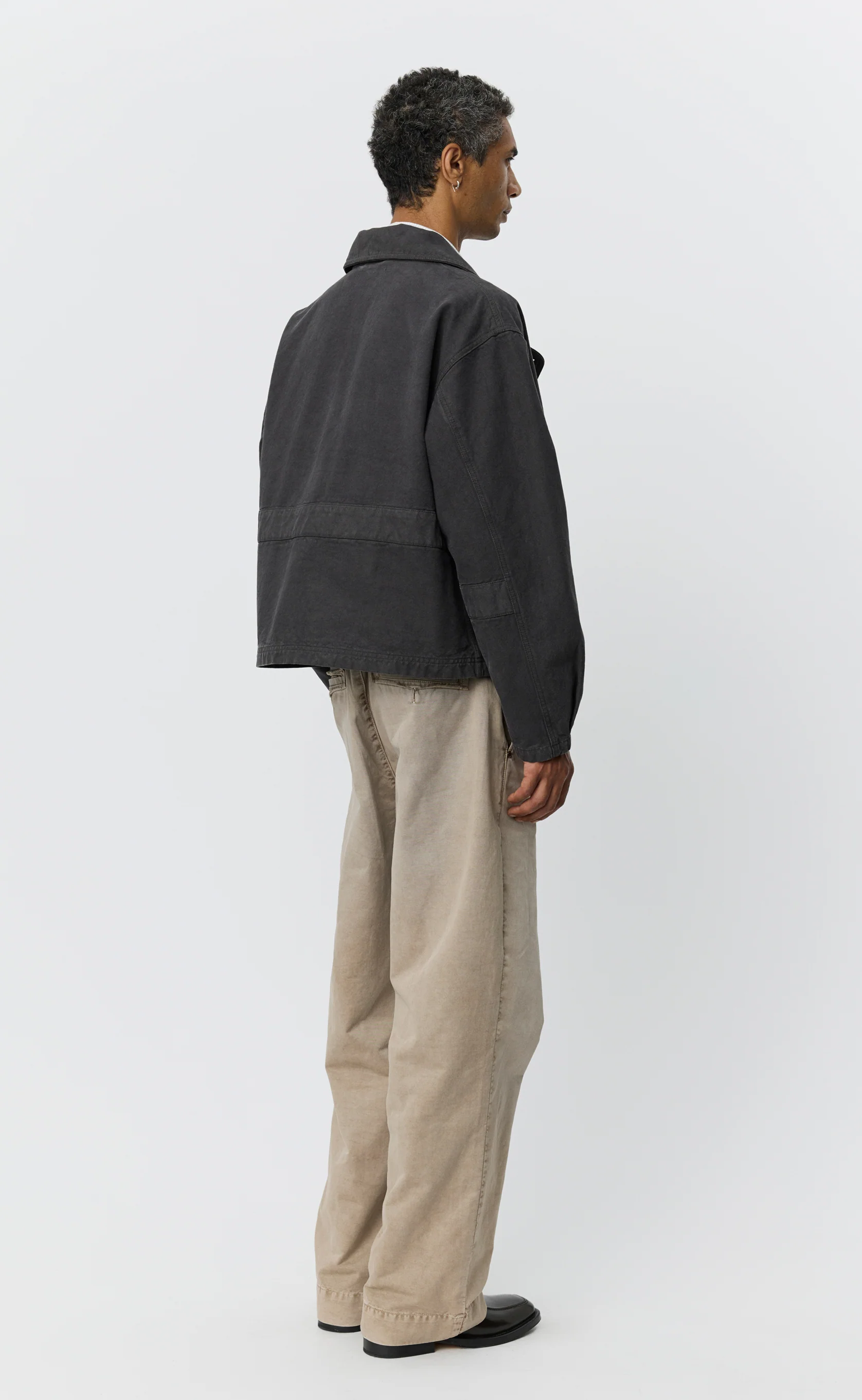 Courier Jacket - Washed Grey Canvas - Image 4