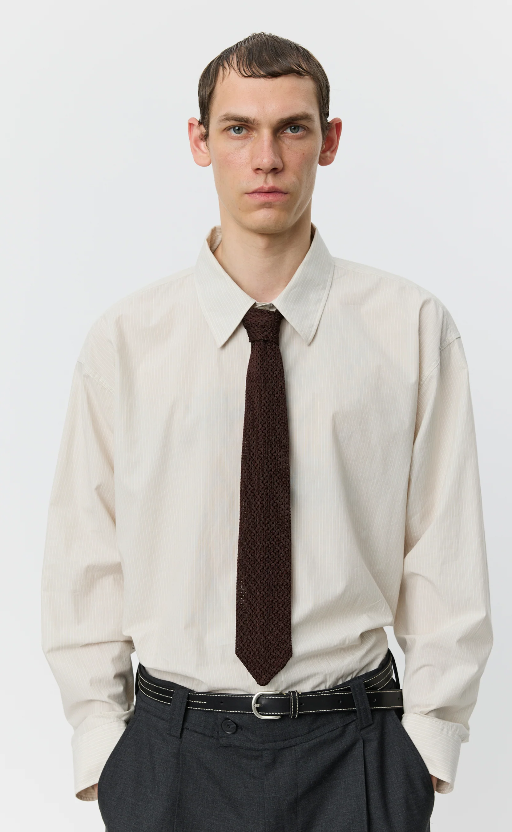 Formal Tie - Brown - Image 2