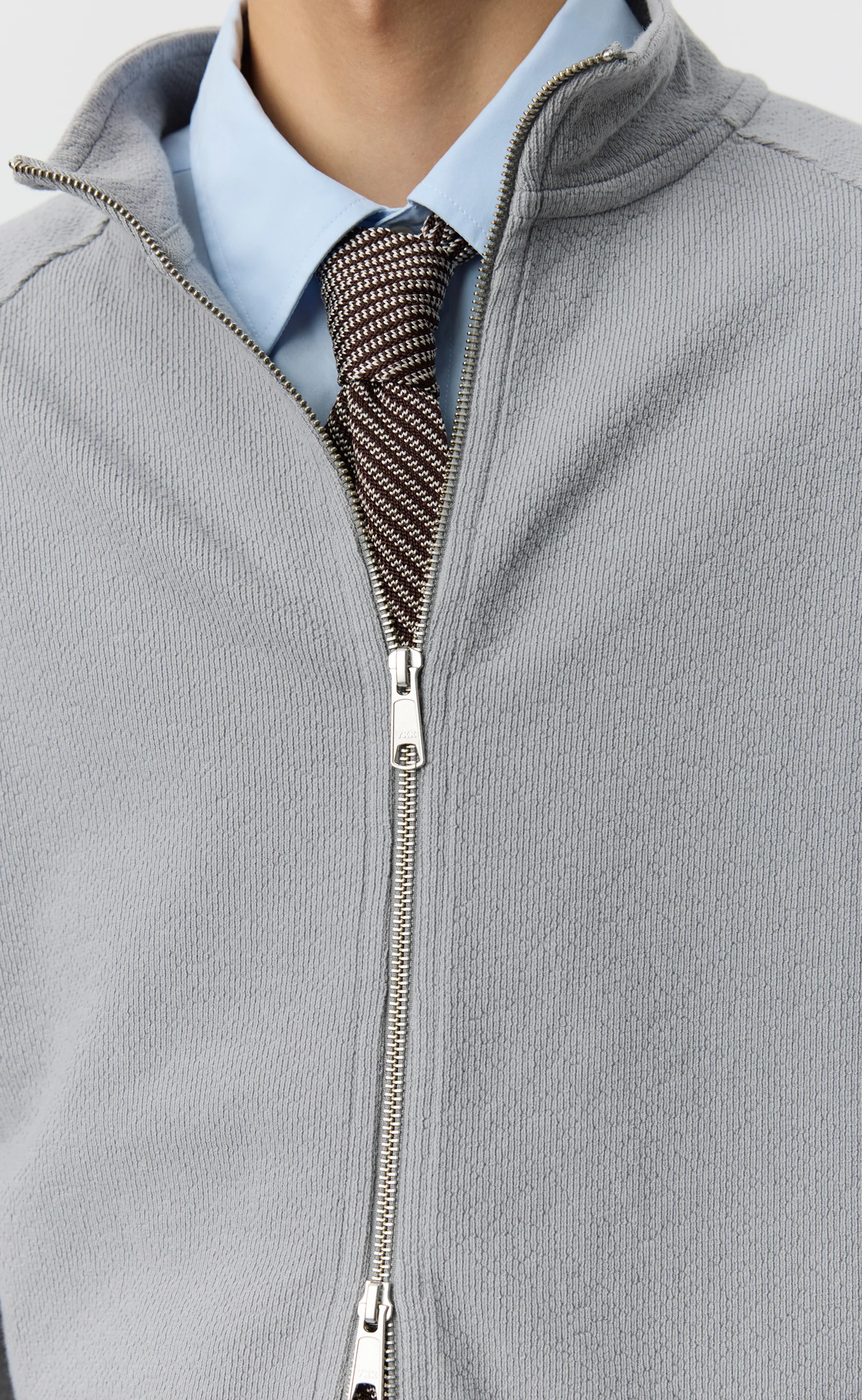 Leisure Zip Up - Mineral Grey Needle Jump - Image 4