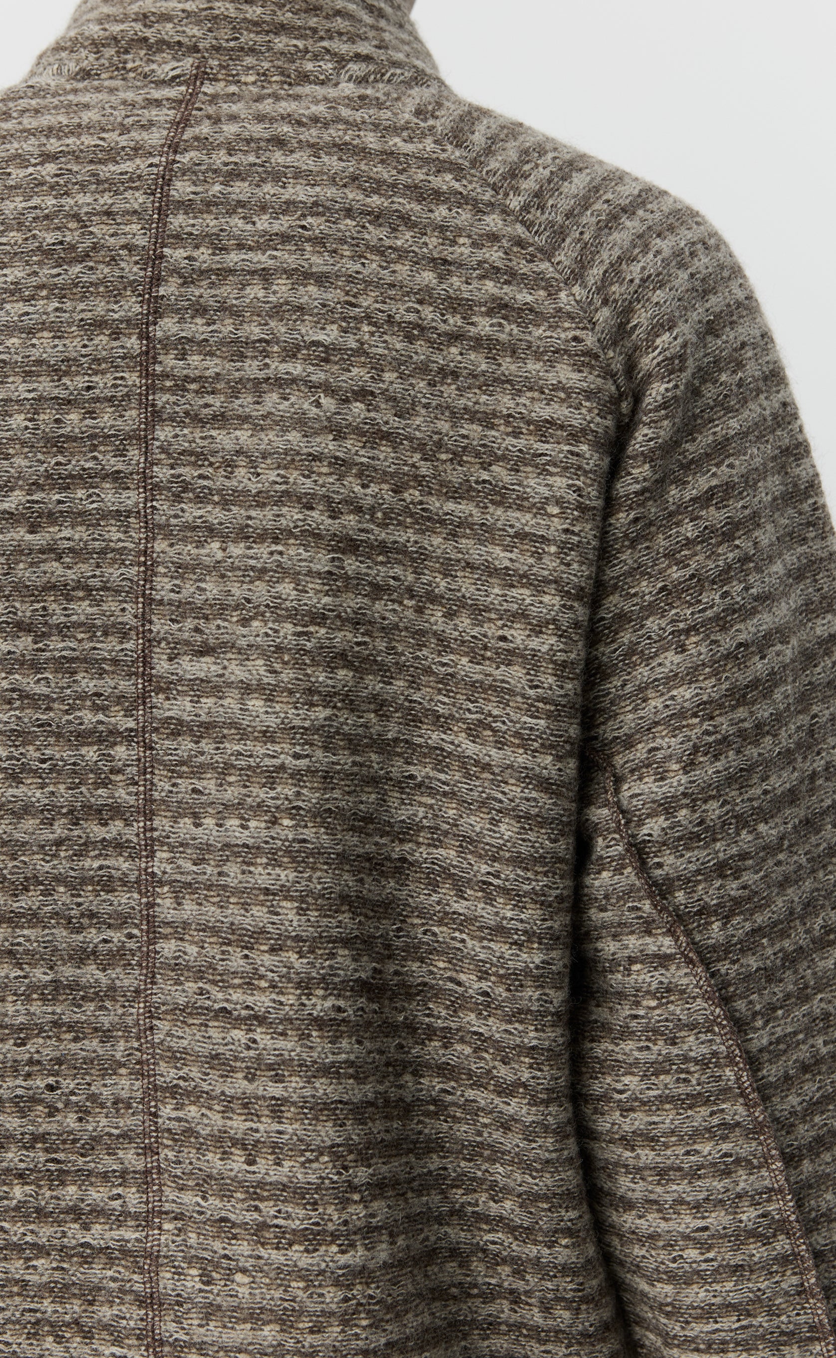 Leisure Zip Up - Shredded Brown Stripe - Image 4
