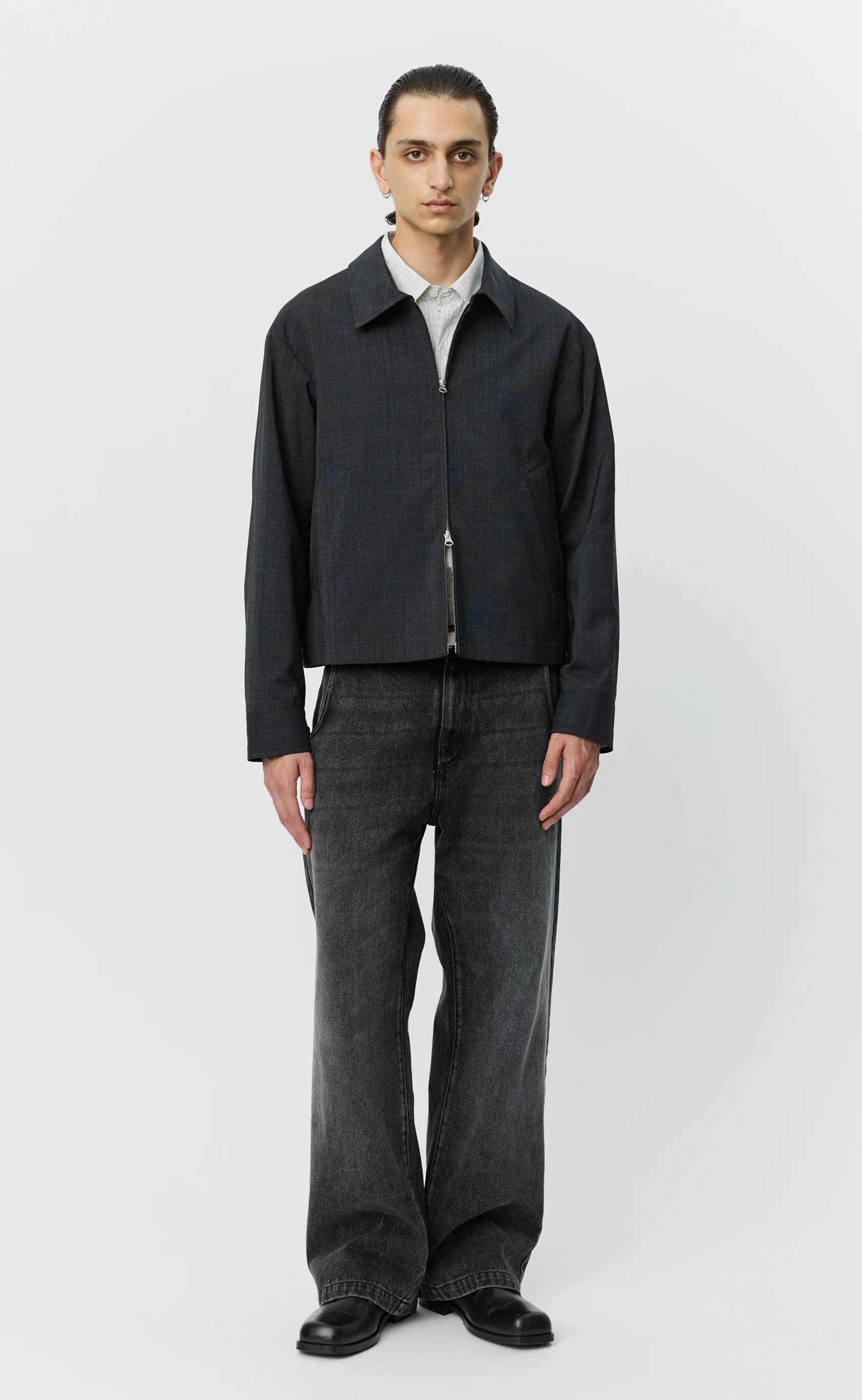 Mail Jacket - Dark Grey Check