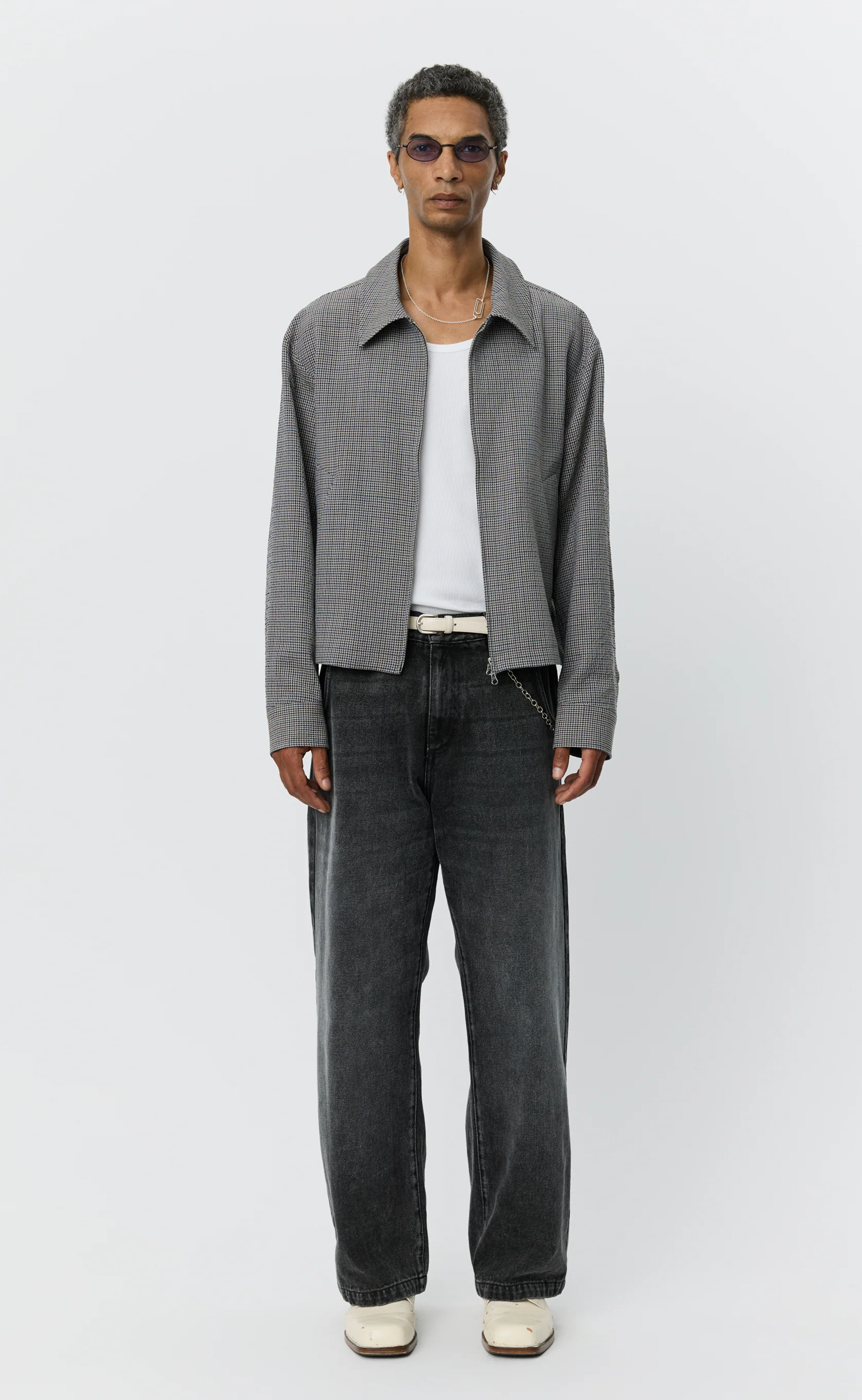 Mail Jacket - Taupe Check