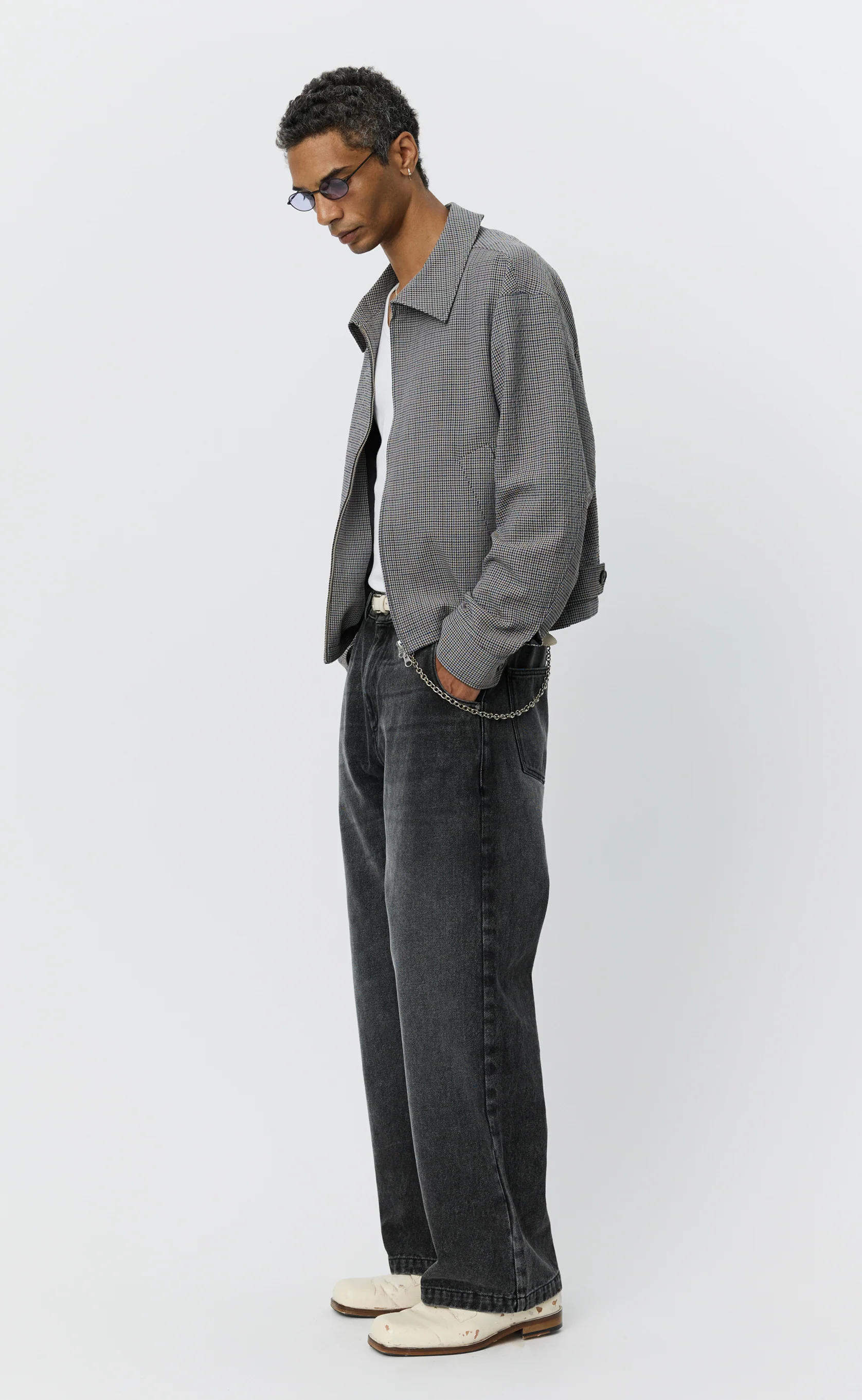 Mail Jacket - Taupe Check - Image 8