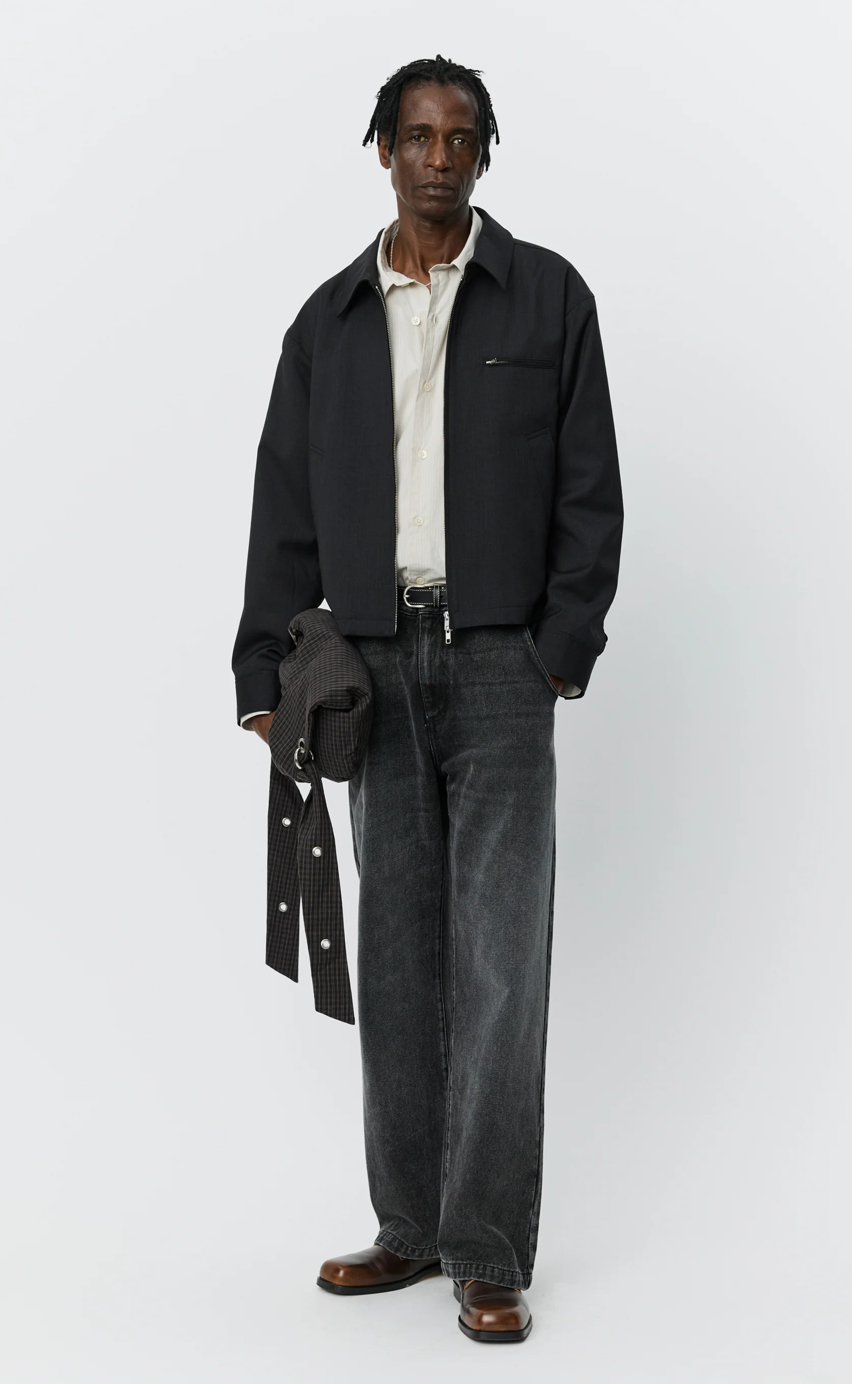 Postal Jacket - Anthracite Wool - Image 2
