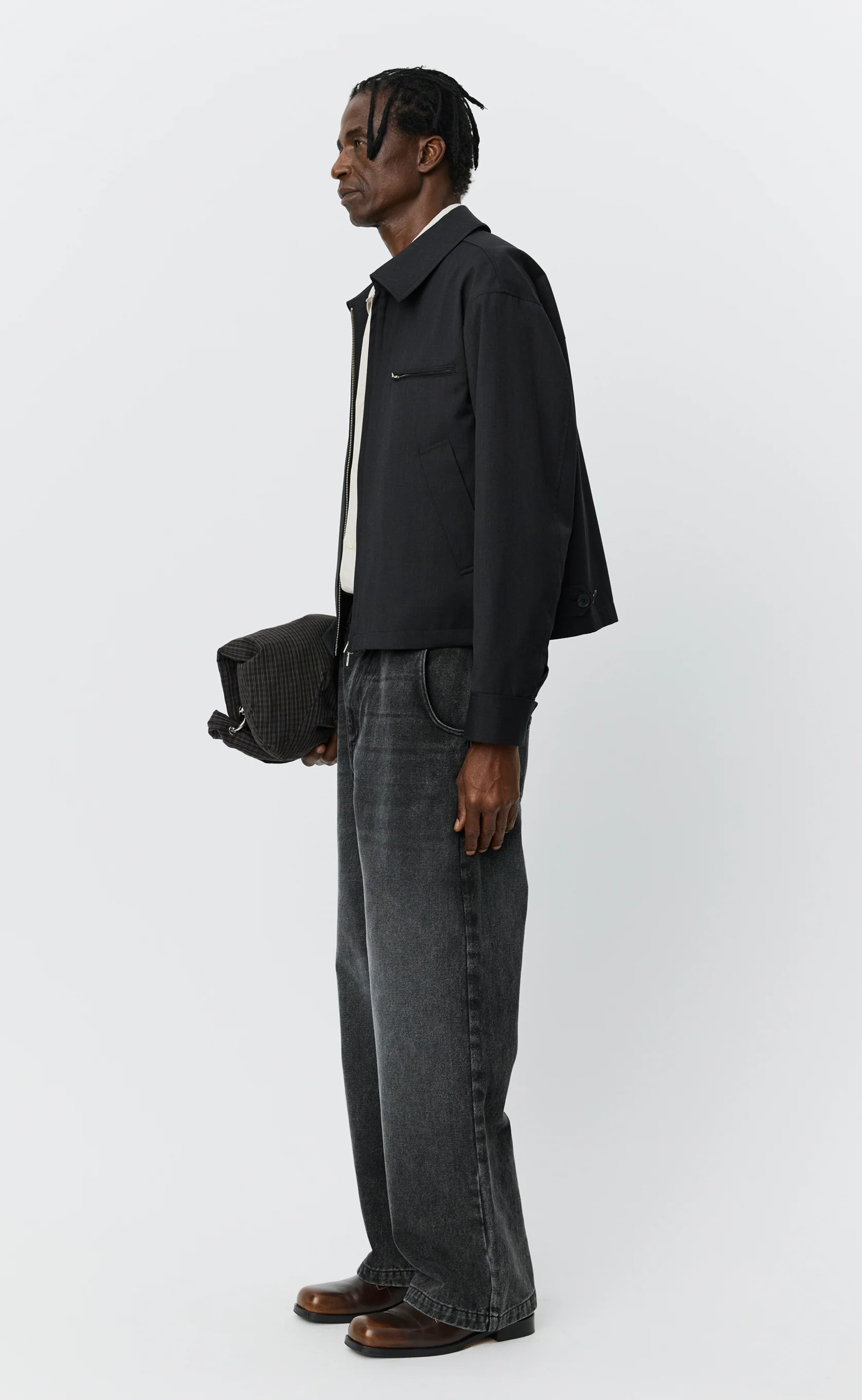 Postal Jacket - Anthracite Wool - Image 4