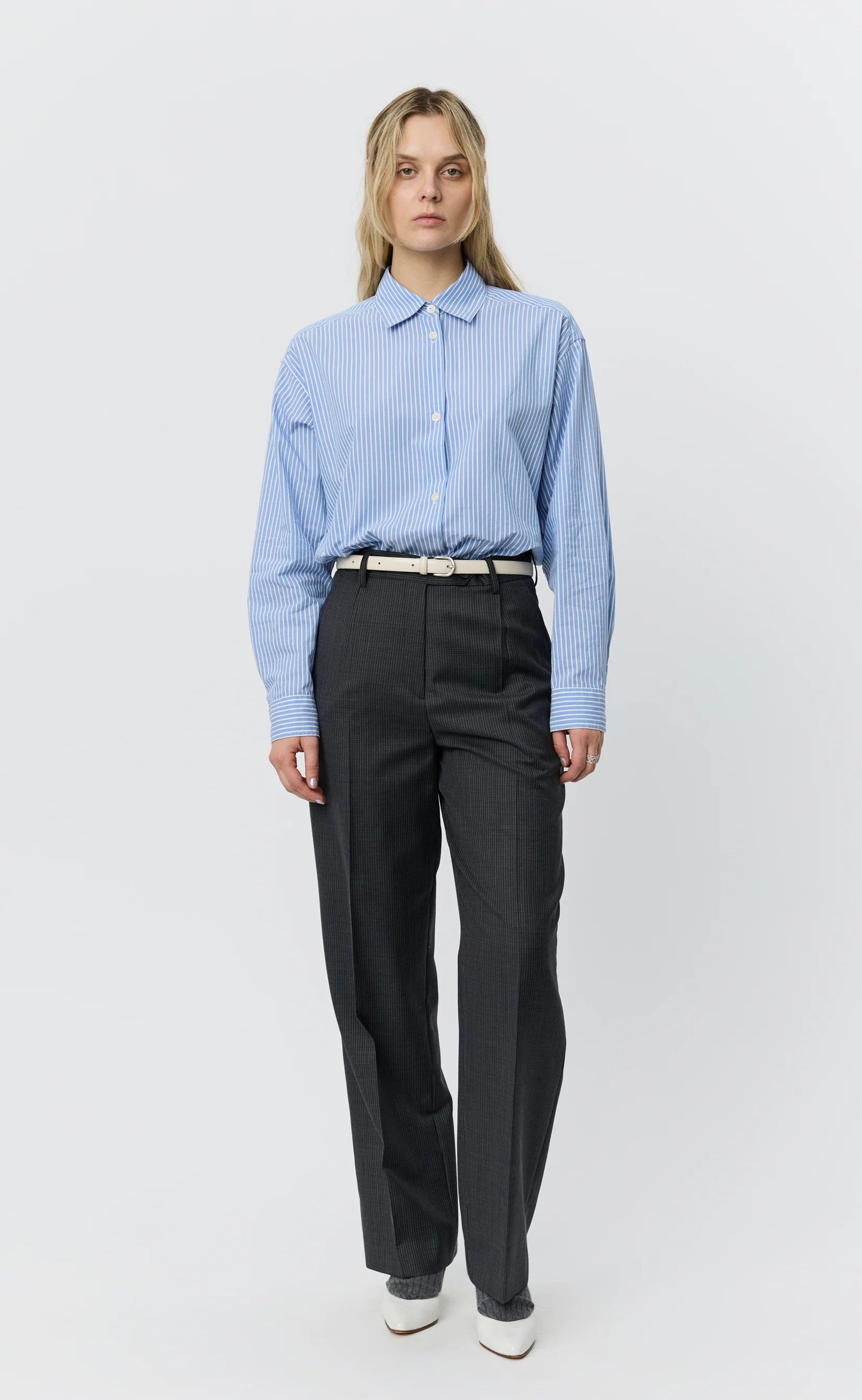 Primary Trousers - Grey Check