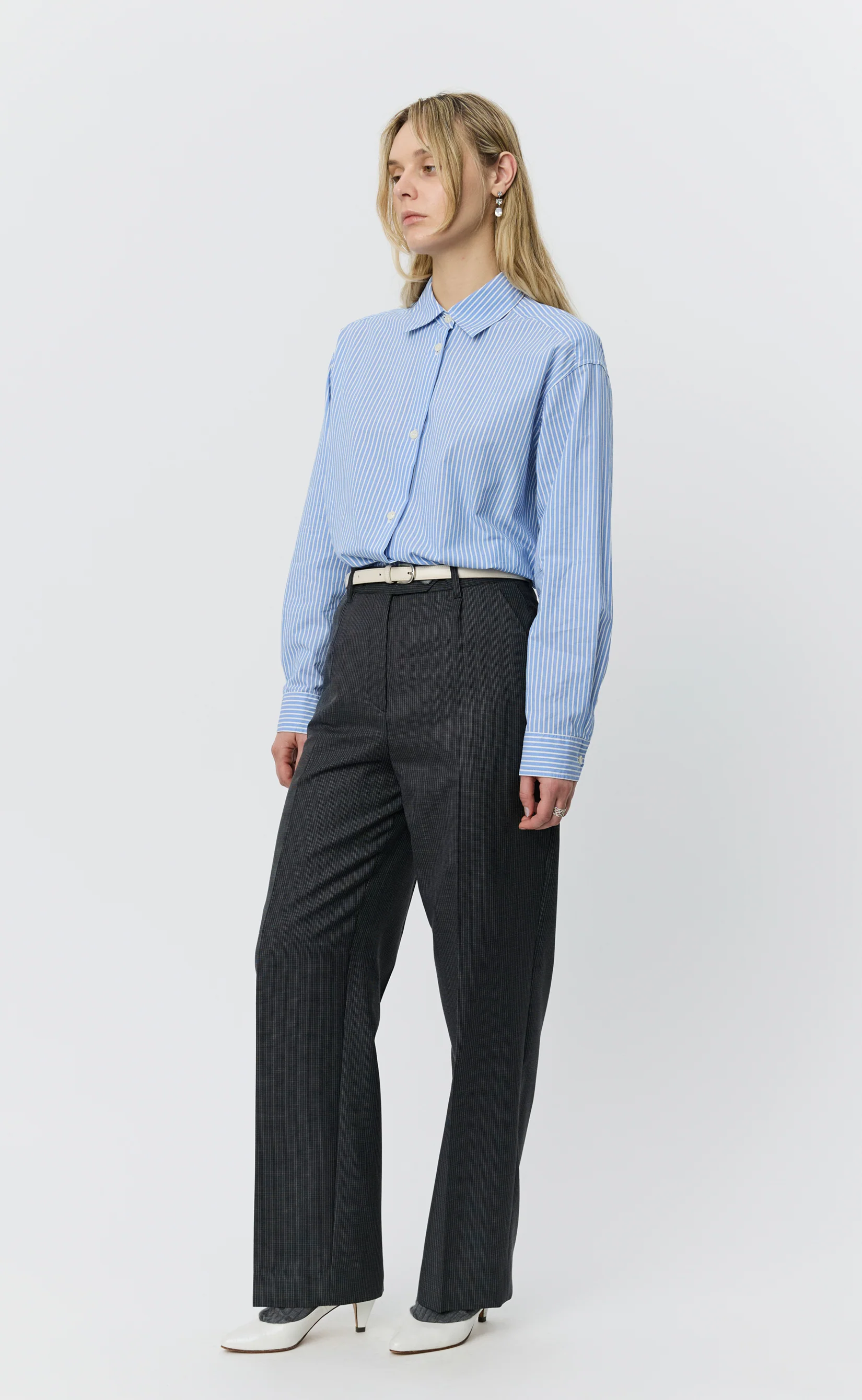 Primary Trousers - Grey Check - Image 2