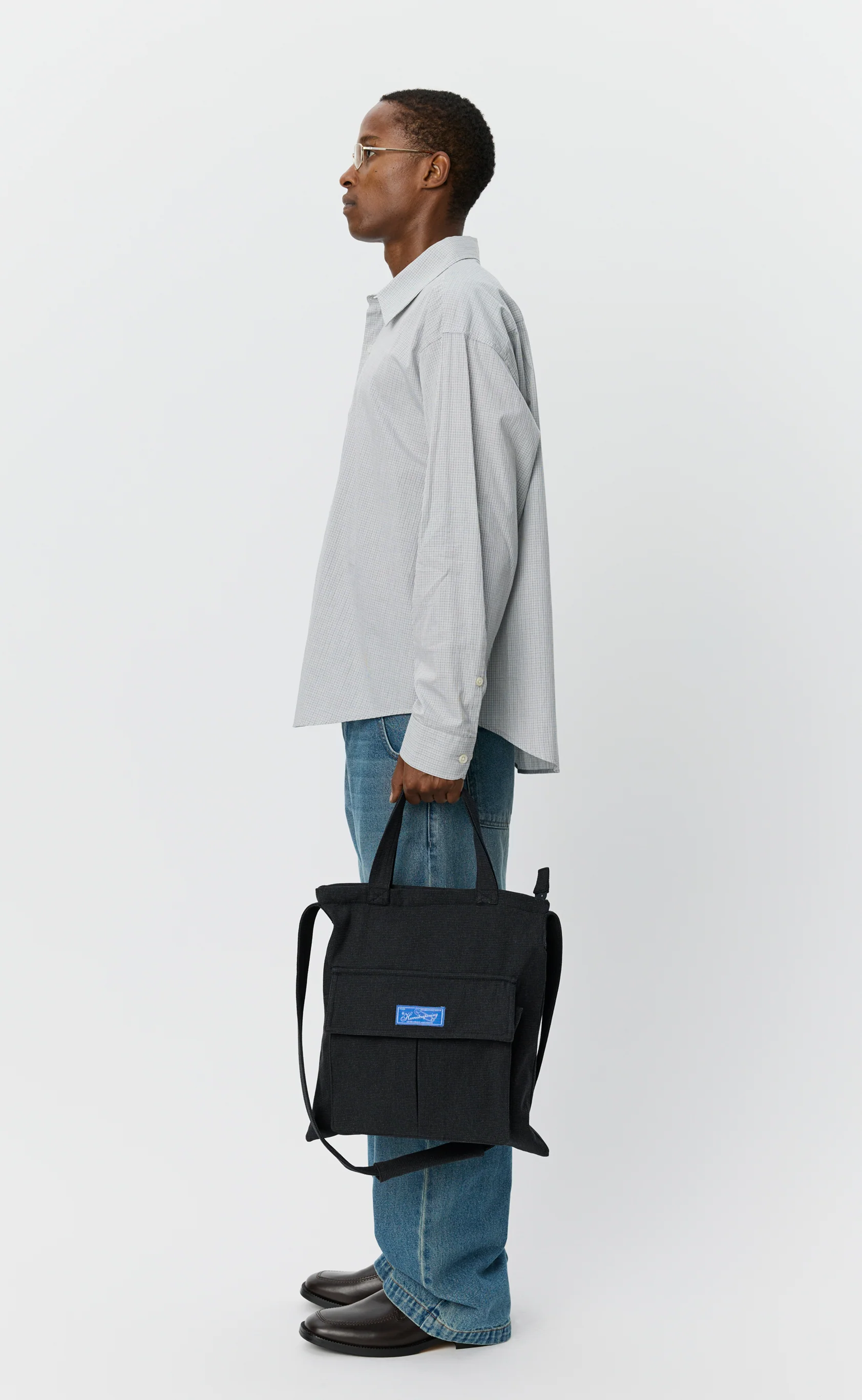 Routine Shoulder Bag - Grey Speckle Canvas