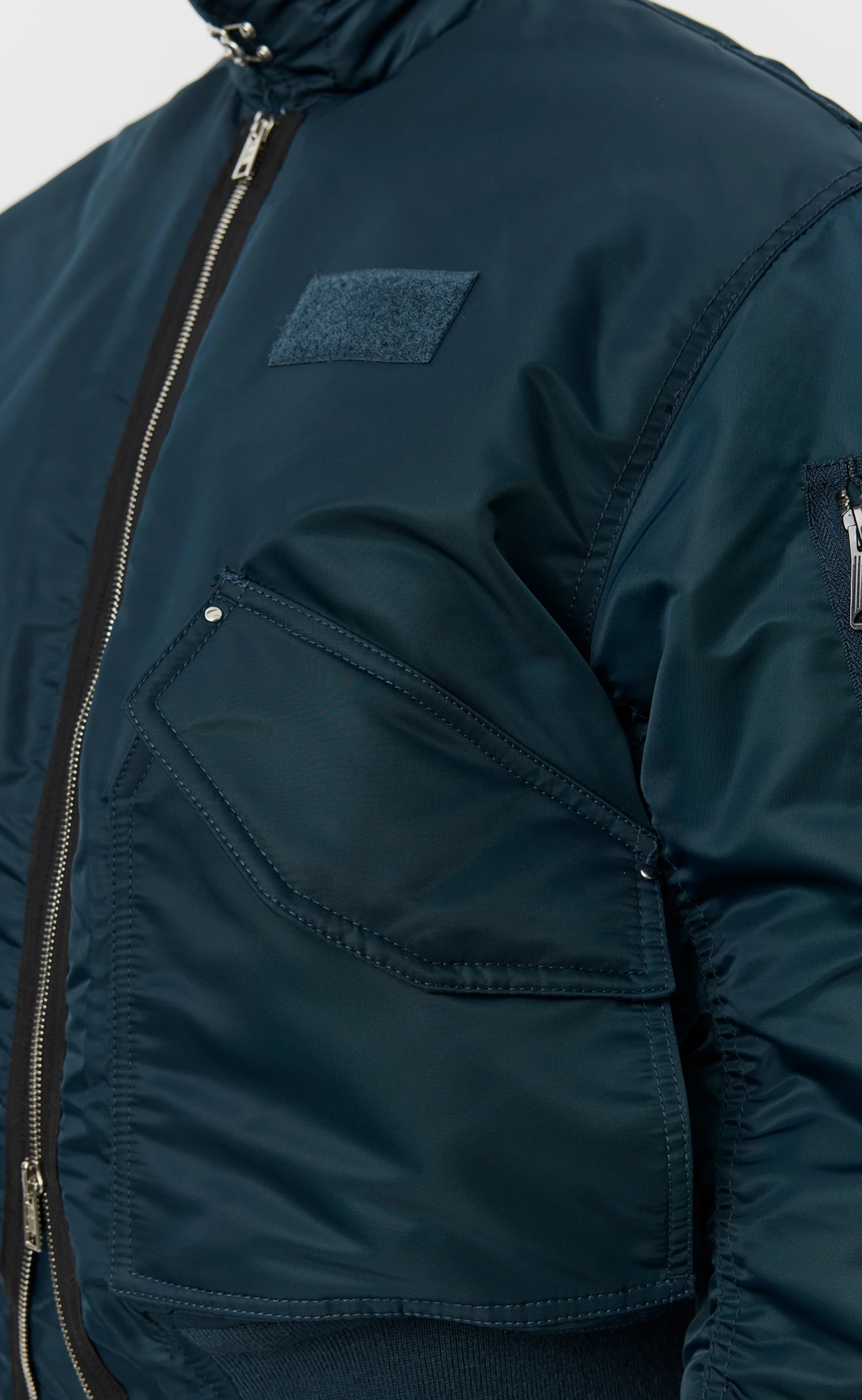 Schott CWU Bomber - Navy Recycled Nylon - Image 9