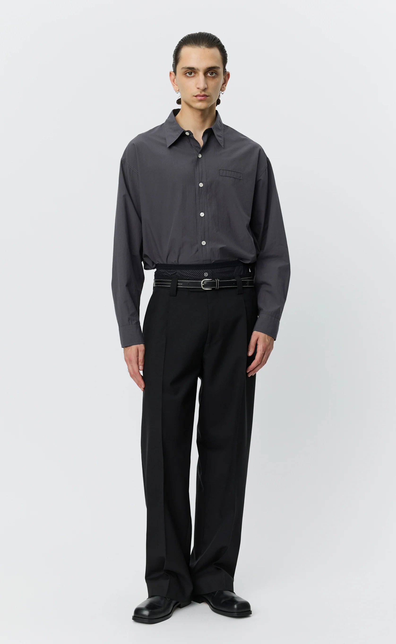 Service Trousers - Black Tropical Wool