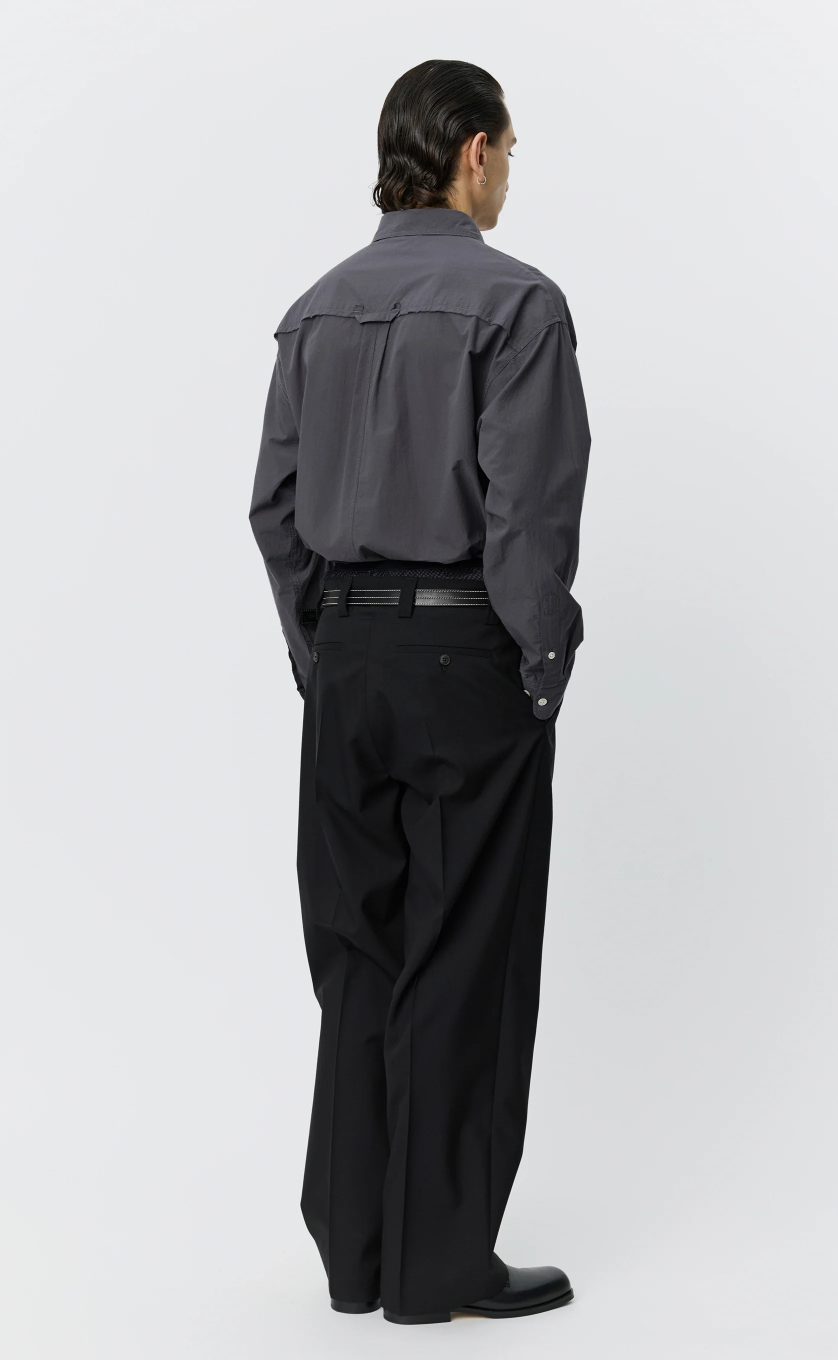Service Trousers - Black Tropical Wool - Image 3