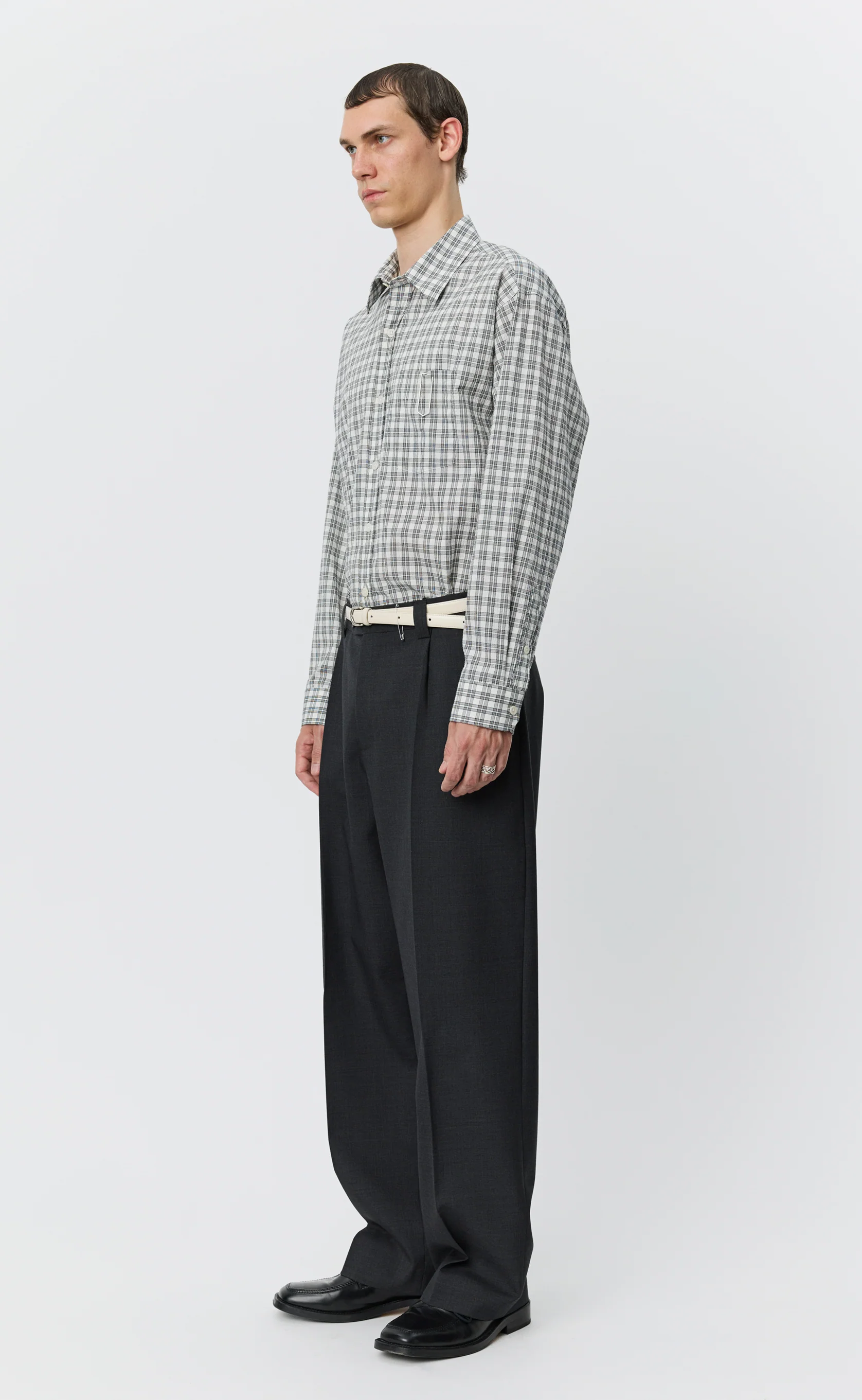 Service Trousers - Dark Grey Tropical Wool - Image 2