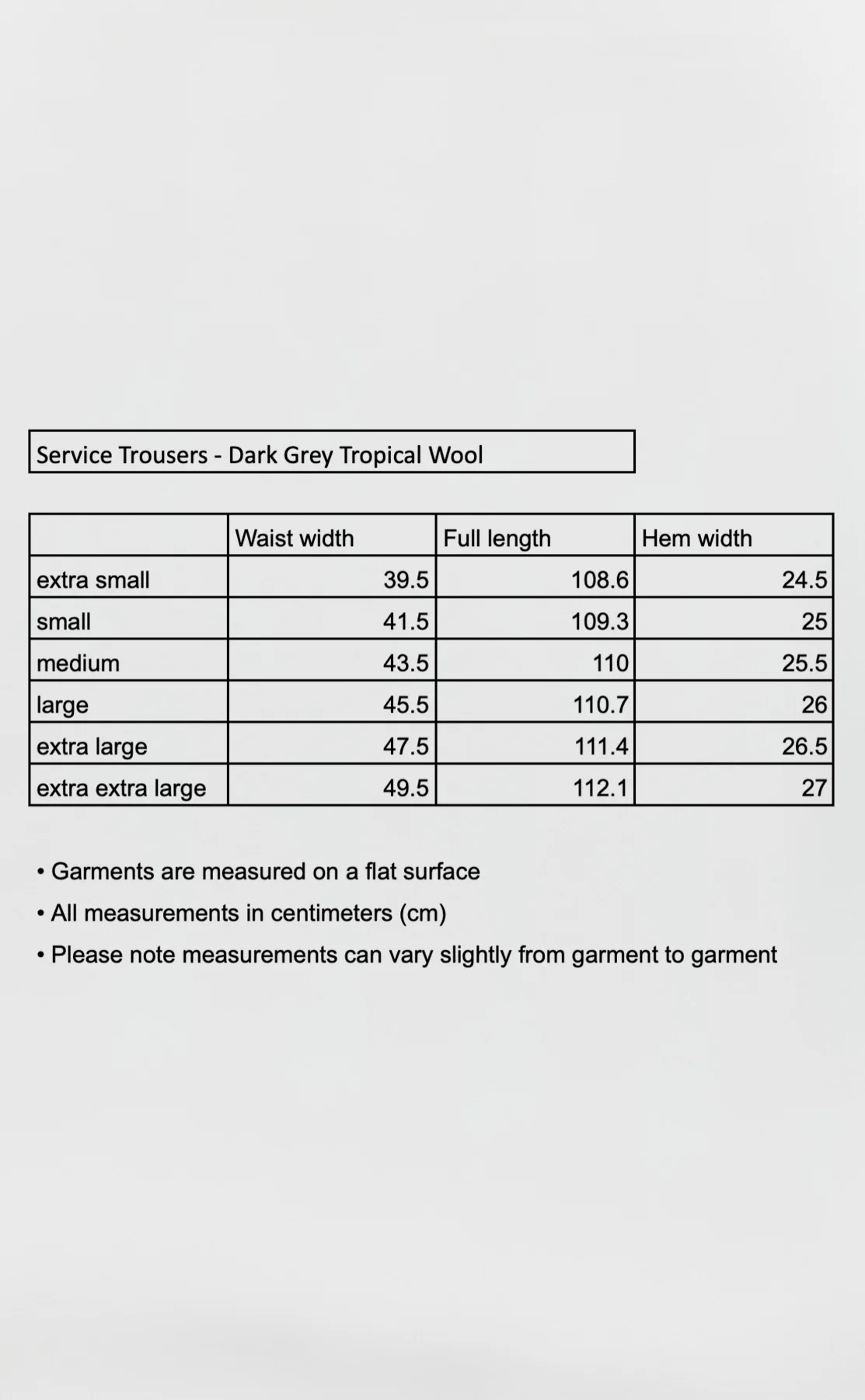 Service Trousers - Dark Grey Tropical Wool - Image 5
