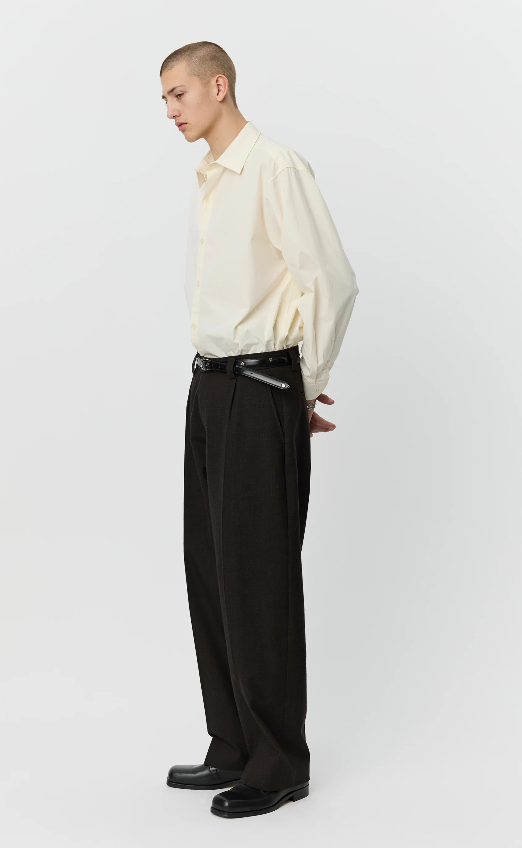 Service Trousers - Deep Brown - Image 2