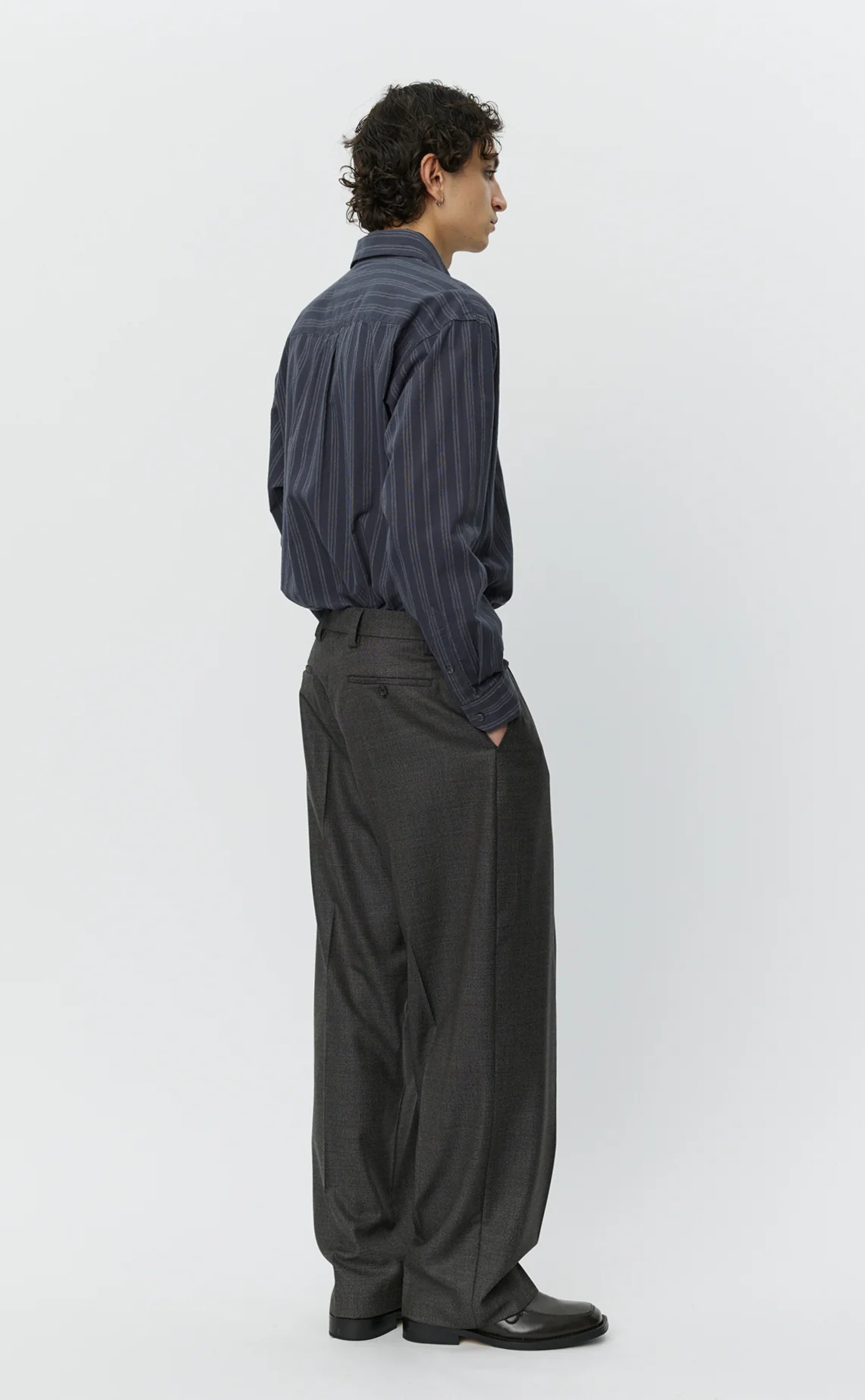 Service Trousers - Warm Grey Twist Wool - Image 5